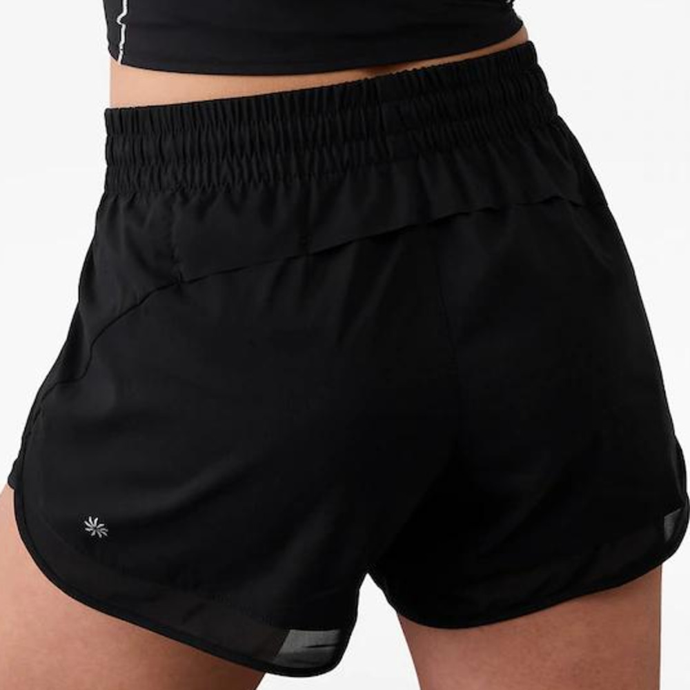Athleta, User: testoutset@gmail.com Mesh Racer Run Mid Rise 4 Short in Black - Picture 4 of 7
